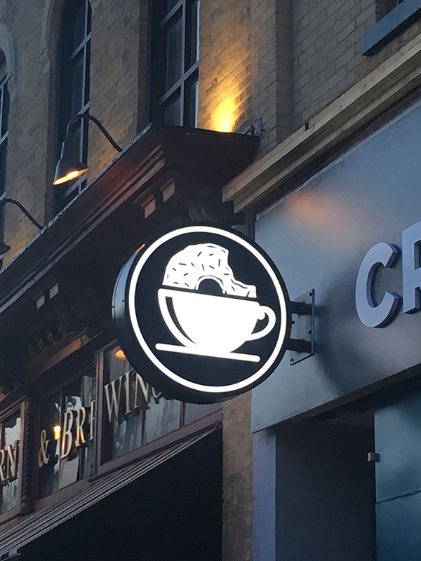 CRAFT Donuts + Coffee sign